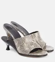 [Jacquemus] Jacquemus Doubles snake-effect leather mules AU 8 multicoloured