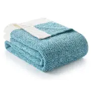 Blue Throw XL Blanket 50x70,Super Soft Warm Throw-XL(50"x 70") Heather Teal