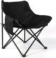 KUNANG Portable Camping Chairs,Outdoor Folding Moon Chair,Compact Lightweight for Backpacking Hiking