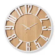 [James Lane] Haddon Wall Clock White - 80cm x 5cm