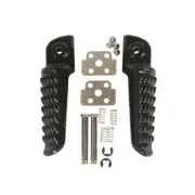 Black Rear Passenger Footpegs Fit For Kawasaki Ninja 250R EX250 08-13 Z750 04-12