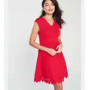 NWT Ted Baker London Red Tannia Skater Dress TB 2