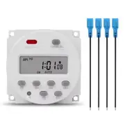 1 Second Interval 12V Digital LCD Timer Switch Weekly Programmable6337