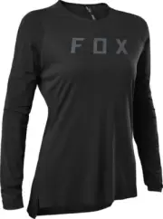 Fox Flexair Pro Long Sleeve Jersey Womens - Black