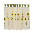 Half Curtain Sunflower Embroidery Short Curtain Coffee Cabinet Door Window Drape