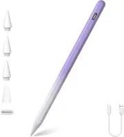 Stylus Pen for Apple Ipad 2025-2018, 2X Fast Charge/Palm Rejection, Tilt Functio