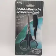 Allary Beard & Mustache Scissors & Comb Grooming Set