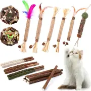 Catnip Chew Toys for Cats, 24 Pack, Silvervine Sticks, Balls, Indoor Cats