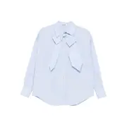 [Vivetta] Vivetta Bow-detail Buttoned Shirt 38 IT BLUE