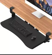 Keyboard Tray Under Desk with Sturdy Clamp for Office Home Sliding Platform US