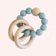 Silicone & Beechwood Teether - Ether by BabyBjorn | the memo