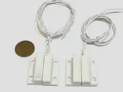 2 White Latching magnetic reed switch proximity sensor wired Normally opened E30