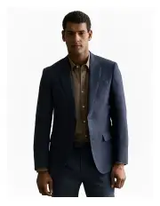 [Trenery] Regular Fit Belgian Linen Blazer in Navy