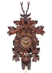 HerrZeit by Adolf Herr Cuckoo Clock - The Bear Hunter XL hand.. AH 574/1 8T NEW