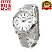 Seiko Selection SBTM287 White Dial Titanium Solar Atomic Radio Men Watch JAPAN