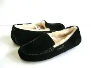 UGG ANSLEY WOMEN SLIPPER SUEDE BLACK US 6 /UK 4 /EU 37 /JP 23