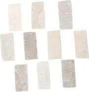 10pcs Natural Basking Rocks for Turtles and Fish Tank Decorations Realistic Aquarium Landscaping Stones Easy to Clean Natural Rock Slices for Turtle Habitat and Aesthetic Appeal