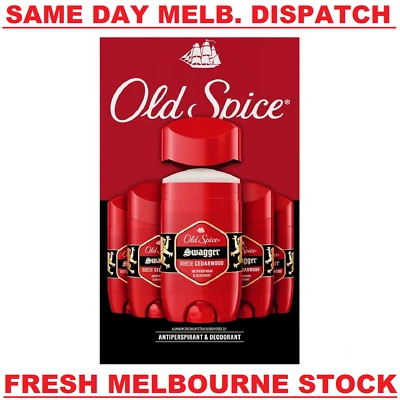 Old Spice Antiperspirant & Deodorant for Men Swagger Scent 73g - 1/3/5 Pack