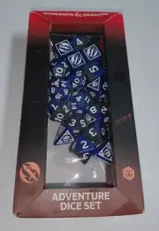 Dungeons & Dragons Adventure Dice Set Fighter Blue Sirius Dice Damaged Box