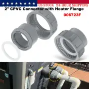 2 Pack 006723F 2" PVC Connector for Raypak Pool Heater Parts R185A R265A R335A