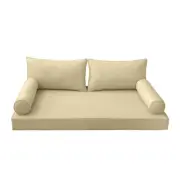 *COVER ONLY*-Style 2 Daybed Mattress Bolster Pillow Covers Piped Trim Full-AD103