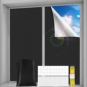 Keyixize Blackout Curtains for Bedroom,(79" x 57") Window Blinds, Blackout Shades, Window Cover, Punch-Free for Room, Travel, Dormitory