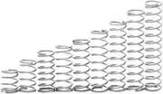 10PCS 0.4mm Wire Diameter Compression Spring 304 Stainless Steel Pressure Spring Return Spring 12mm Outside Diameter L=10-50mm(0.4x12x50mm)