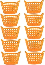 MOLUCKFU 10pcs Mini Shopping Basket for Reusable Storage Baskets for Crafts and Items for Home Organization and Playtime Fun