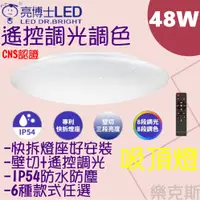 在飛比找PChome商店街優惠-[樂克斯]LED 亮博士 48W吸頂燈 遙控調光 吸頂燈 星