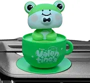 Car Dashboard Ornaments | Dashboard Decor,Solar-Powered Shaking Head Doll Animal Ornament for Women Men Inside Home Desktop Computer