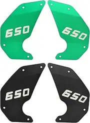 XTevu 2Pcs Kawasaki Vulcan S 650 Side Cover Frame Panel Plate - 2015-2021 Replacement - Motorcycle Frame Panel, Kawasaki Vulcan Parts, Motorbike Body Panel(Green)