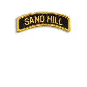SAND HILL Infantry Embroidered Tab - US Army Infantry - (11 B) Fort Benning, GA