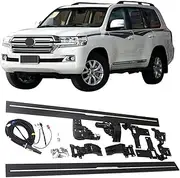 MOMOAU Plug-N-Play Electric Running Boards with LED Lights Compatible with 2019+ Land Cruiser | Automatic Retractable Power Steps, 600LB Capacity, Anti-Slip Surface, Vehicle-Specific Fit