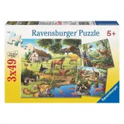 Ravensburger Forest Zoo and Pets 3x49Pc Childrens Puzzle