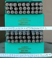SUPPLY GUY 6mm Jenna Sue Font Metal Stamp Letter Set