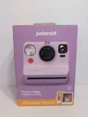 POLAROID NOW 2ND GENERATION I-TYPE INSTANT FILM CAMERA PURPLE +8 INSTANT PHOTOS