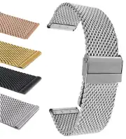 18mm Metal Mesh Watch Band Milanese Strap for Baume Mercier Clifton Baumatic
