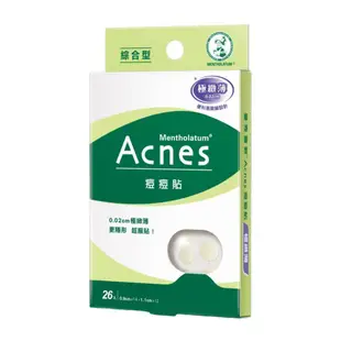 曼秀雷敦 ACNES 痘痘貼 極致薄綜合型26入-4組