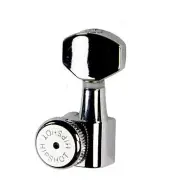 Genuine Hipshot 8 string Left/Reverse Chrome enclosed Grip-Lock locking tuners