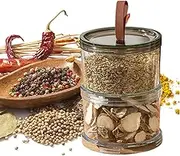 Seasoning Jars with Lids | Empty Seasoning Jars,Space-Saving Bottle with Silicone Seal Clear Organization for Counter Dish Home Kitchen Family