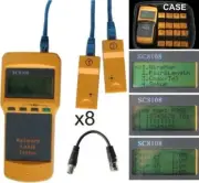 Network Cable Tester telephone Line Installation Tool 1.5V RJ45 Port LCD DIsplay