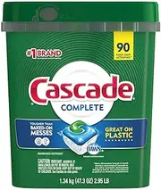 Cascade C90 ActionPacs Dishwasher Detergent (Complete 90 Count), White
