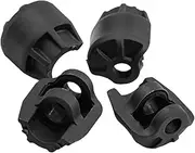 4X RC Shock Absorber Cap Replacement Parts for 1:8 Vehicles, Black