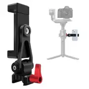 Aluminum Alloy Phone Tripod Mount with Cold Shoe Mount & NATO Clamp Compatibl...