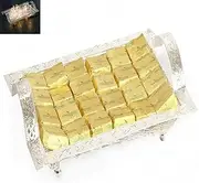 Ghasitaram Gifts Diwali Gifts Diwali Chocolates - Silver Mesh Chocolates Tray