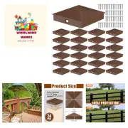 24 Pack 4 x 4 Fence Post Caps Aluminum Post Caps Metal Pyramid Post Caps Cove...