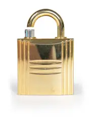Gold Cadena Lock Refillable Fragrance Atomizer