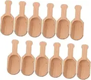 iplusmile 12Pcs Wooden Spoons Multipurpose Salt Sugar and Tea Scoops for Kitchen Use Fine Workmanship with Smooth Edges for Home