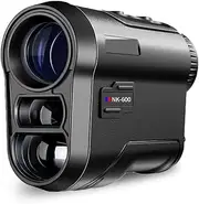 Golf Laser Rangefinder 600M Rechargeable Battery,Slope and Flag Pole Lock Vibration for Golfing,Hunting,Survey(Golf Black,1000M)