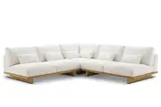 Mori Performance Fabric Armless L-Shape Sectional Sofa